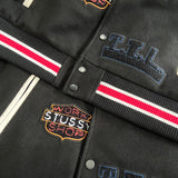 Stussy x Denim Tears X Our Legacy TTL Varsity Jacket Black/White