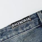 Balenciaga Super Destroyed Baggy Pants in Light Blue