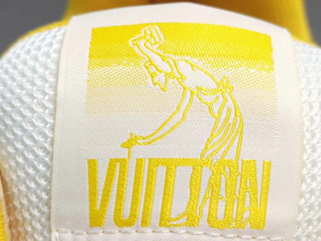 Louis Vuitton Trainer Yellow Monogram Denim White – Tenisshop.la