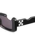 Off-White Cady Acetate 142mm Rectangular Sunglasses White / Smog