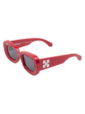 Off-White Carrara 50MM Oval Sunglasses Red