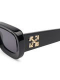 Off-White Carrara 50MM Oval Sunglasses Black