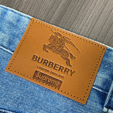 Supreme Burberry Denim Short Washed Blue