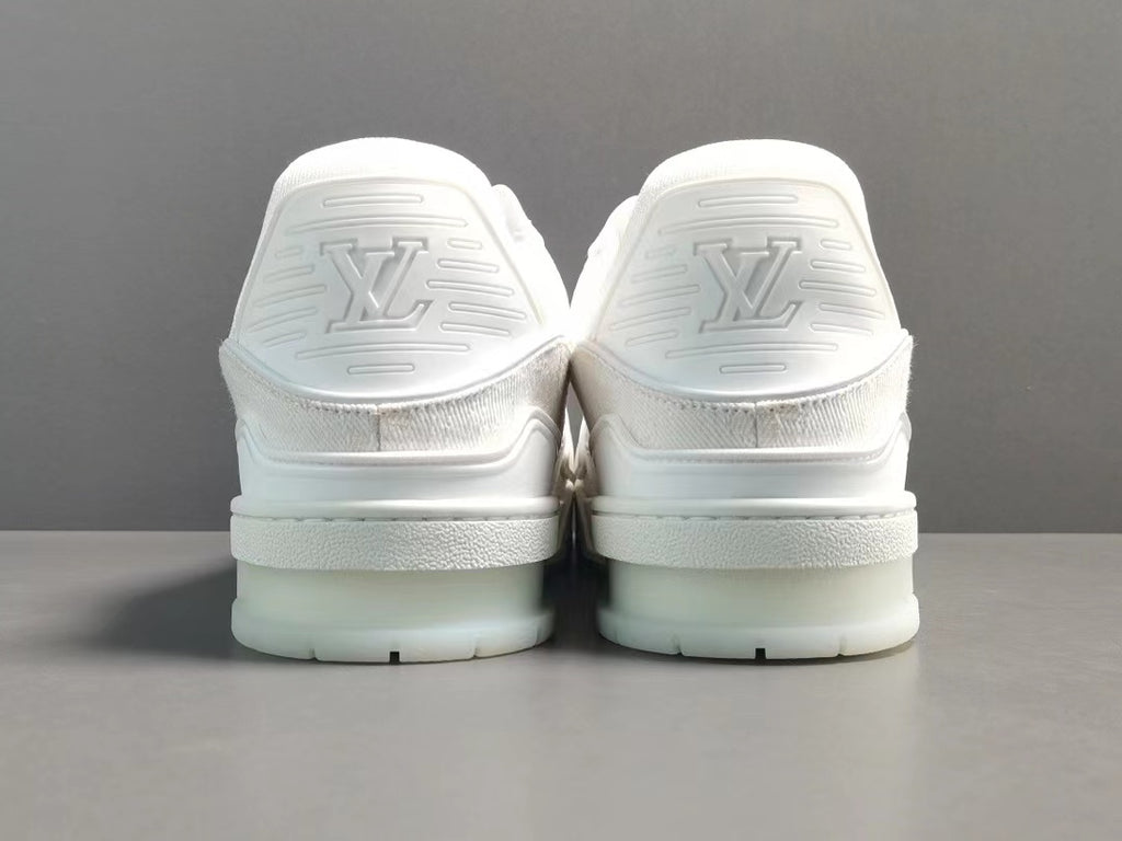 Louis Vuitton LV Trainer Monogram Denim White Black