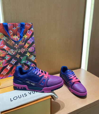 Louis Vuitton Men's Trainer 'Pink Ombre' Sneakers 8