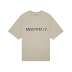 Fear of God Essentials Boxy T-Shirt Applique Logo 'Heather Oatmeal'