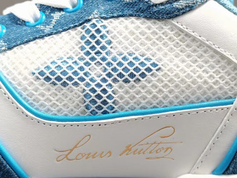 Louis Vuitton Trainer Sneaker Denim Monogram के लिए