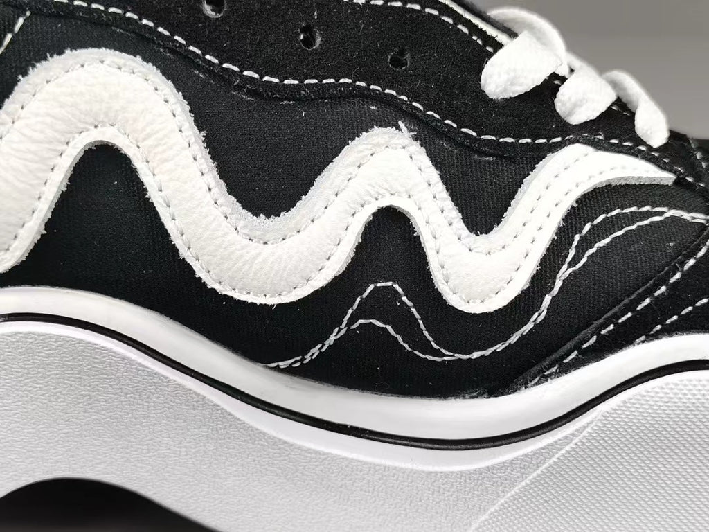 MSCHF x Tyga 'Wavy Baby' Black / White Low Top Sneakers - Sneak in Peace