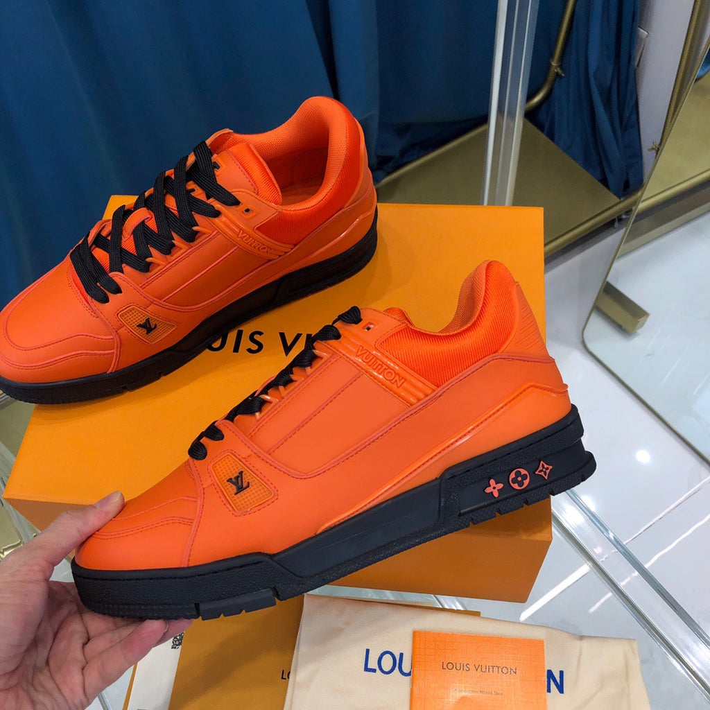 Louis Vuitton® LV Trainer Sneaker Orange. Size 10.5 in 2023