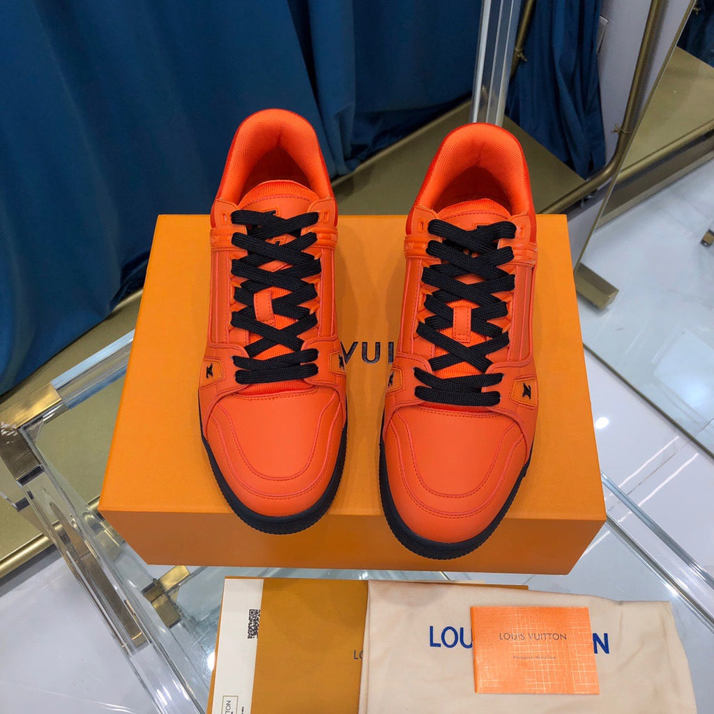 Louis Vuitton LV Trainer Orange Black Men's - 1A9FHG - US