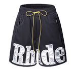 Rhude Rh Logo Shorts Mesh Grey