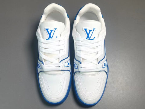 Louis Vuitton Trainer #54 Signature White Blue – Tenisshop.la