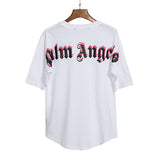 Palm Angels Doubled Logo Crewneck T-shirt