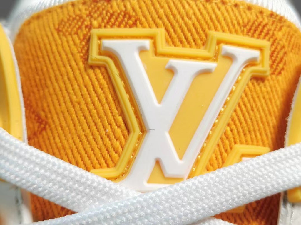 Louis Vuitton Trainer Yellow Monogram Denim White (Review) + ON