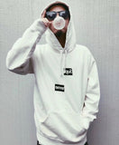 Supreme Comme des Garcons SHIRT Split Box Logo Hooded Sweatshirt White