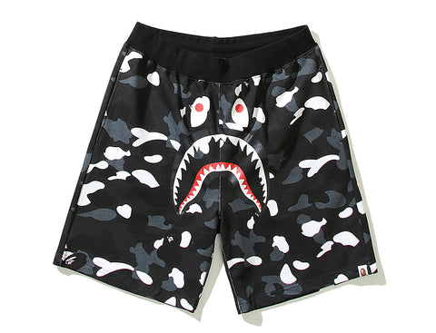 BAPE City Shark Camo Sweat Shorts