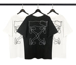Off-White Oversized Abstract Arrows Embroidered T-shirt