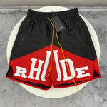 Rhude YACHTING Shorts Black Red