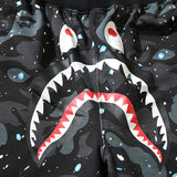 BAPE Space Camo Shark Sweat Shorts