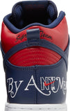 Supreme x Dunk High SB 'By Any Means - Red Navy'