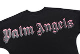 Palm Angels Doubled Logo Crewneck T-shirt