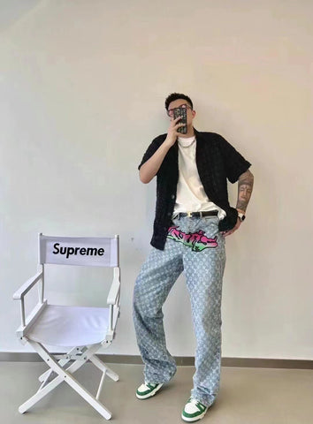 lv baggy jeans