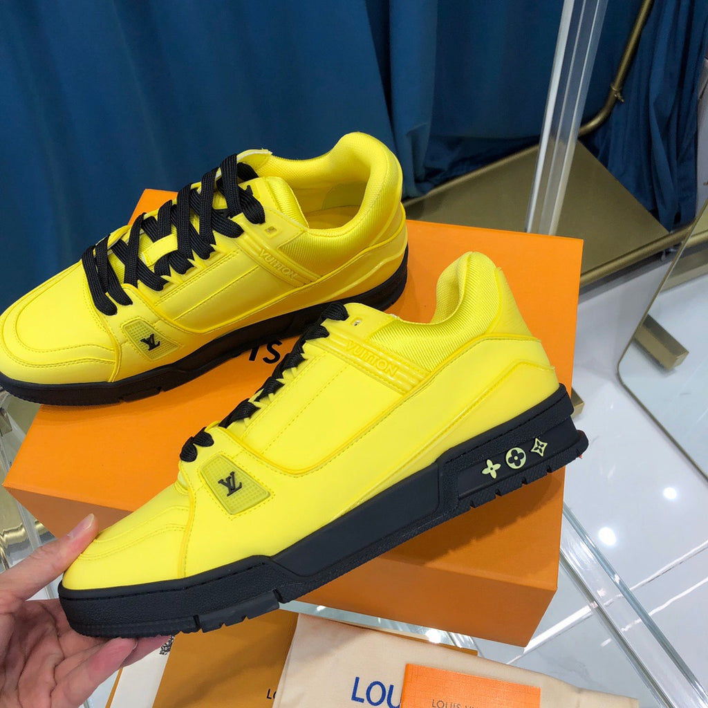 Louis Vuitton® LV Trainer Sneaker Yellow. Size 05.0 in 2023