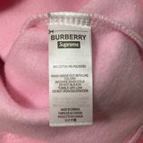 Supreme Burberry Box Logo Hooded Sweatshirt Light Pink