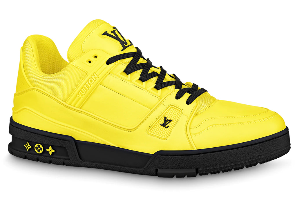 Louis Vuitton LV Trainer Sneaker Yellow. Size 10.0