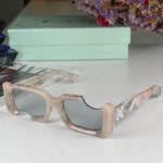Off-White Cady Acetate 142mm Rectangular Sunglasses