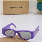 Palm Angels Angel Rectangle Frame Sunglasses Purple
