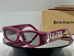 Palm Angels Angel Rectangle Frame Sunglasses Purple