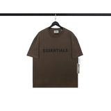 Fear of God Essentials Boxy T-Shirt Applique Logo 'Buttercream'
