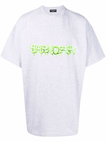 Balenciaga Slime logo layered sleeve T-shirt