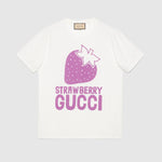 GUCCI Strawberry Logo T Shirt