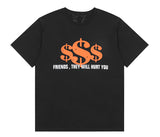 Vlone Money Over Friends T-Shirt Black