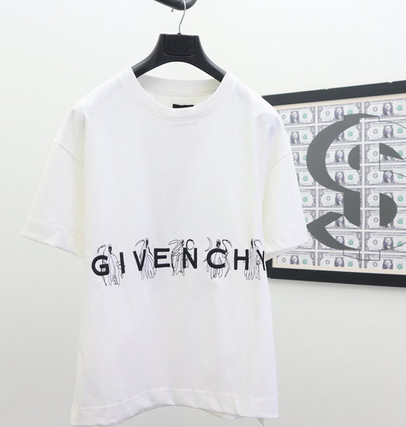 GIVENCHY X JOSH SMITH REAPER'S PRINT GRAPHIC TEE in APPLE GREEN sz M