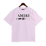 Copy of AMIRI Logo-Flocked Cotton-Jersey PinkT-Shirt