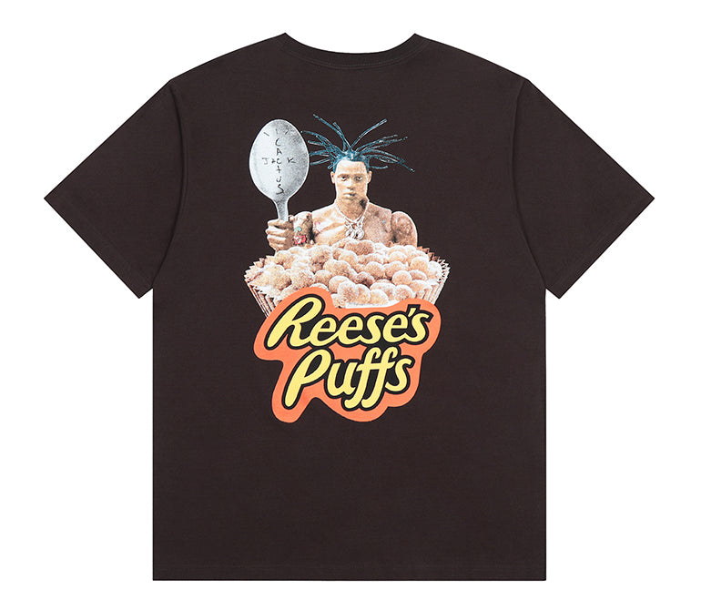 Travis Scott Cactus Jack Reeses Puffs T shirt Brown – Tenisshop.la