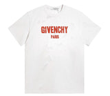 GIVENCHY Paris Distressed Logo T Shirt White/Red