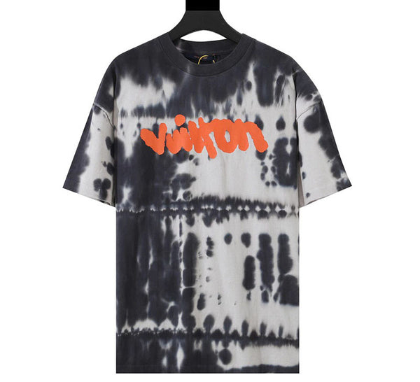 Lv t-shirts sleeved for unisex l9gc0072 in 2023  Black and white t shirts,  Tie dye t shirts, Modified clothing