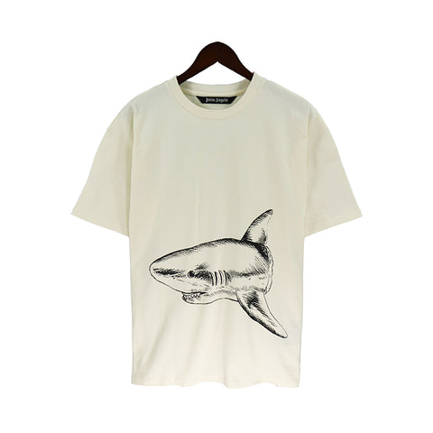 Palm Angels Broken Shark Classic T-Shirt White
