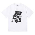 Trapstar Bike Rider Flag White T-Shirt