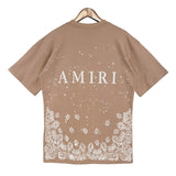 AMIRI Bandana Bleach Beige T Shirt