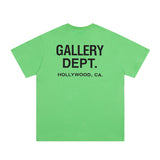Gallery Dept. Green Logo Print Crew Neck T-Shirt