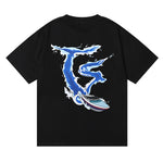 Trapstar 'Making Waves' T-Shirt - Black/Blue