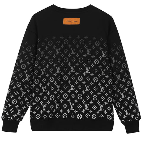 Louis Vuitton Black LVSE Monogram Degradé Crewneck Sweater
