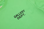 Gallery Dept. Green Logo Print Crew Neck T-Shirt
