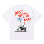 TrapStar 'Rest When I'm Dead' White Tee