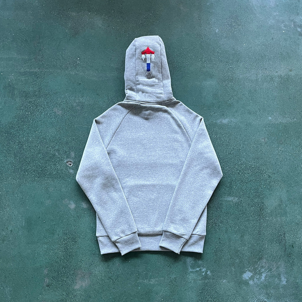 Trapstar Chenille Decoded 2.0 Hooded Tracksuit Grey Revolution